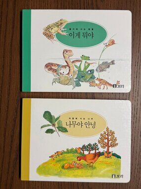 Korean Language Board Book Lot - Bori Publishing Learn Korean Beginner Hangul 💜